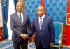 Primeiro-ministro são-tomense recebido pelo Presidente angolano, João Lourenço