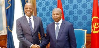 Primeiro-ministro são-tomense recebido pelo Presidente angolano, João Lourenço
