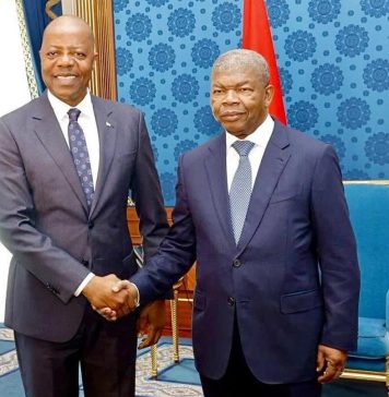 Primeiro-ministro são-tomense recebido pelo Presidente angolano, João Lourenço