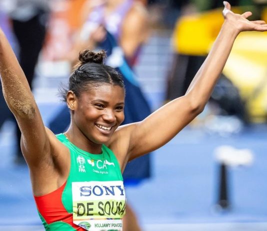 A luso são-tomense, Agate de Sousa sagra-se campeã do mundo para Portugal no salto em cumprimento