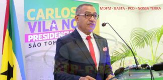 Quatro partidos apoiam Carlos Vila Nova nas presidenciais de 2026, em São Tomé e Príncipe