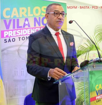 Quatro partidos apoiam Carlos Vila Nova nas presidenciais de 2026, em São Tomé e Príncipe